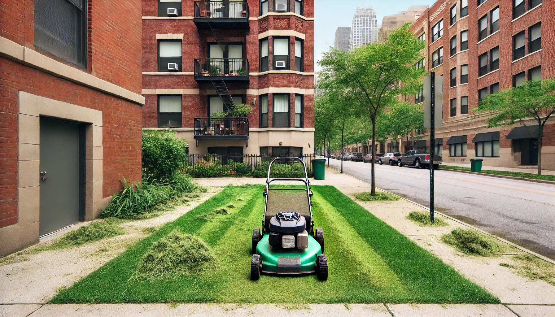 Cut Grass Chicago apartment maintenance